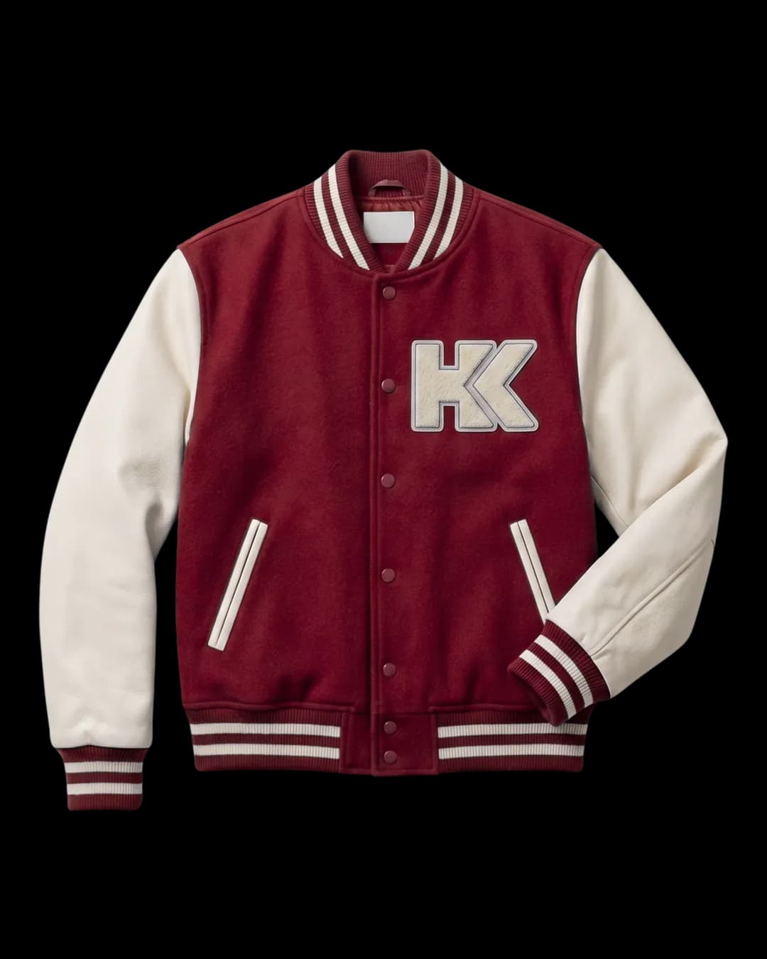 Varsity Jacket in Maroon