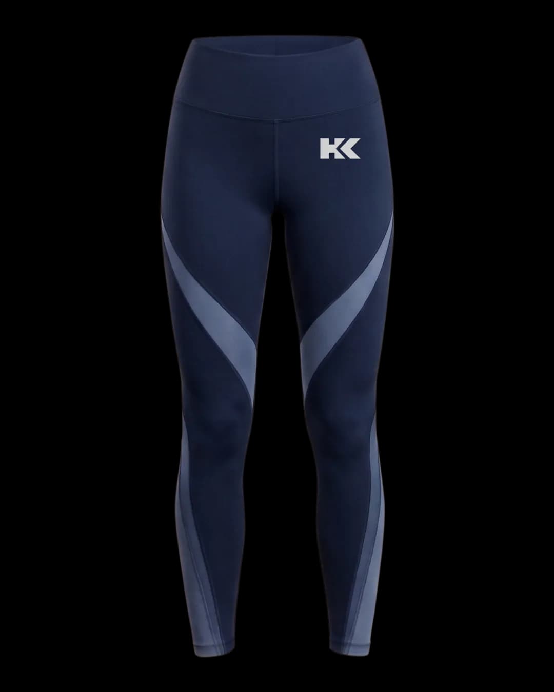 Contrast Panel Leggings in Navy