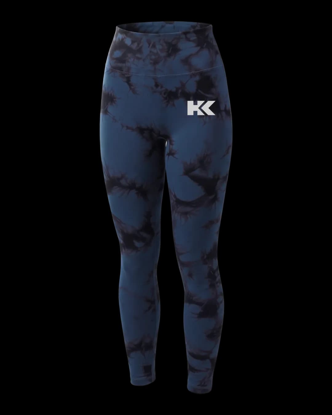 Tie-Dye Leggings in Navy