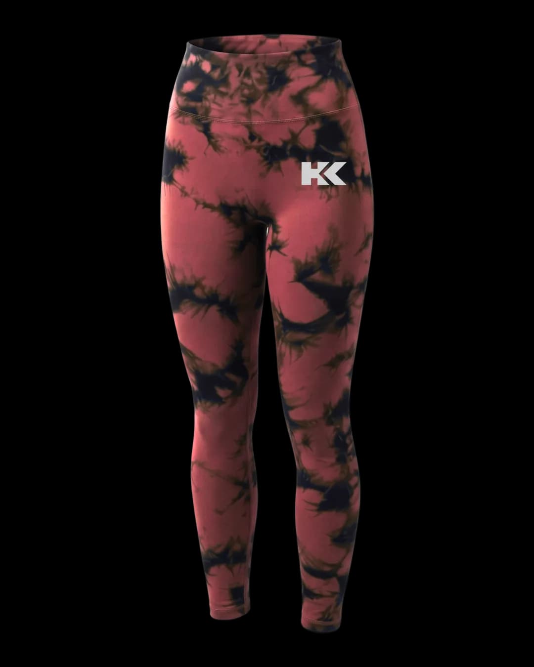 Tie-Dye Leggings in Red