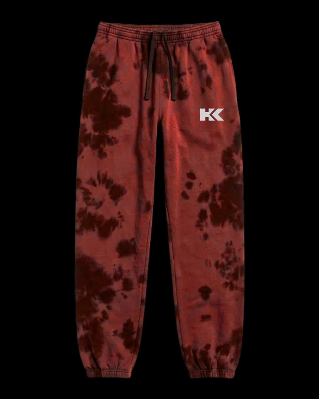 Tie-Dye Joggers in Red