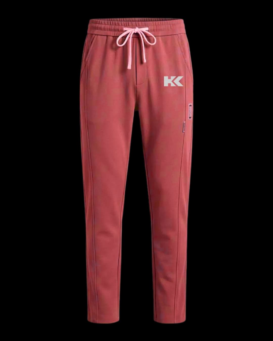 Straight Leg Sweatpants in Red
