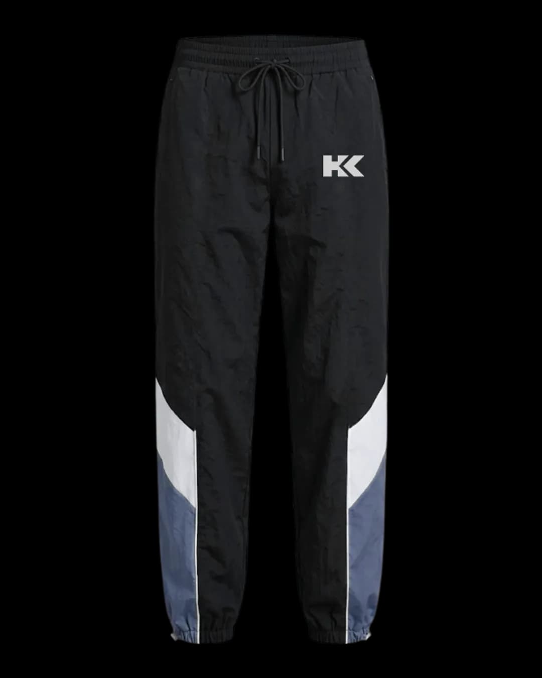 Colour Panel Track Pants in Steel Blue Panel