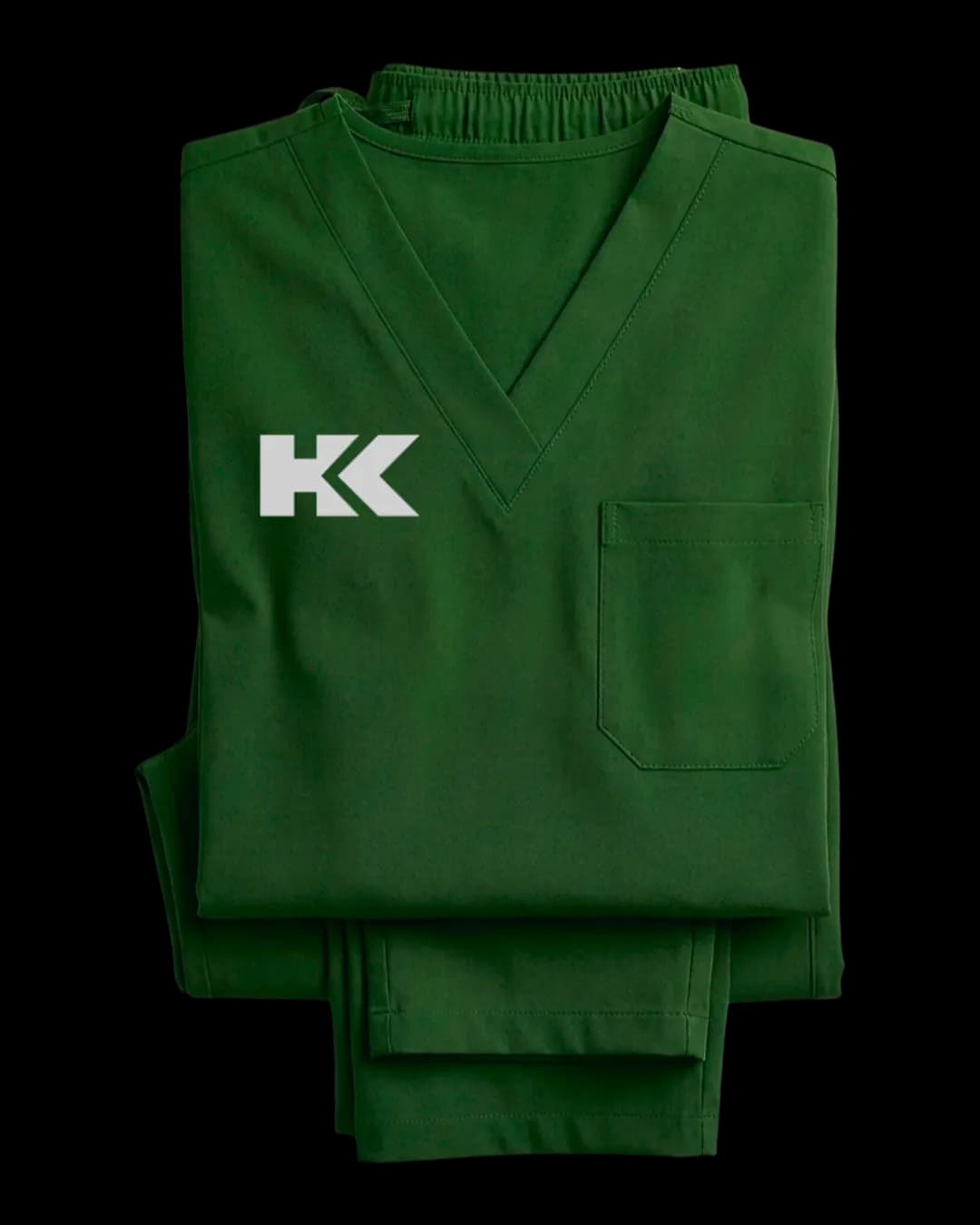 Classic Scrub Set in Bottle Green