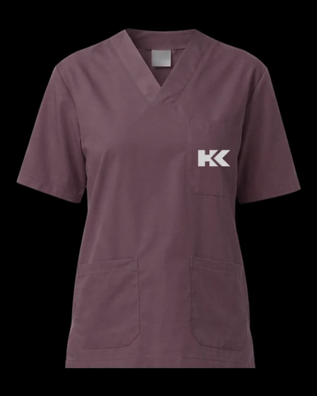 Scrub Top in Plum