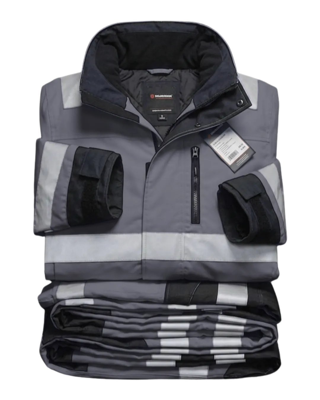 Hi-Vis Padded Work Suit in Grey