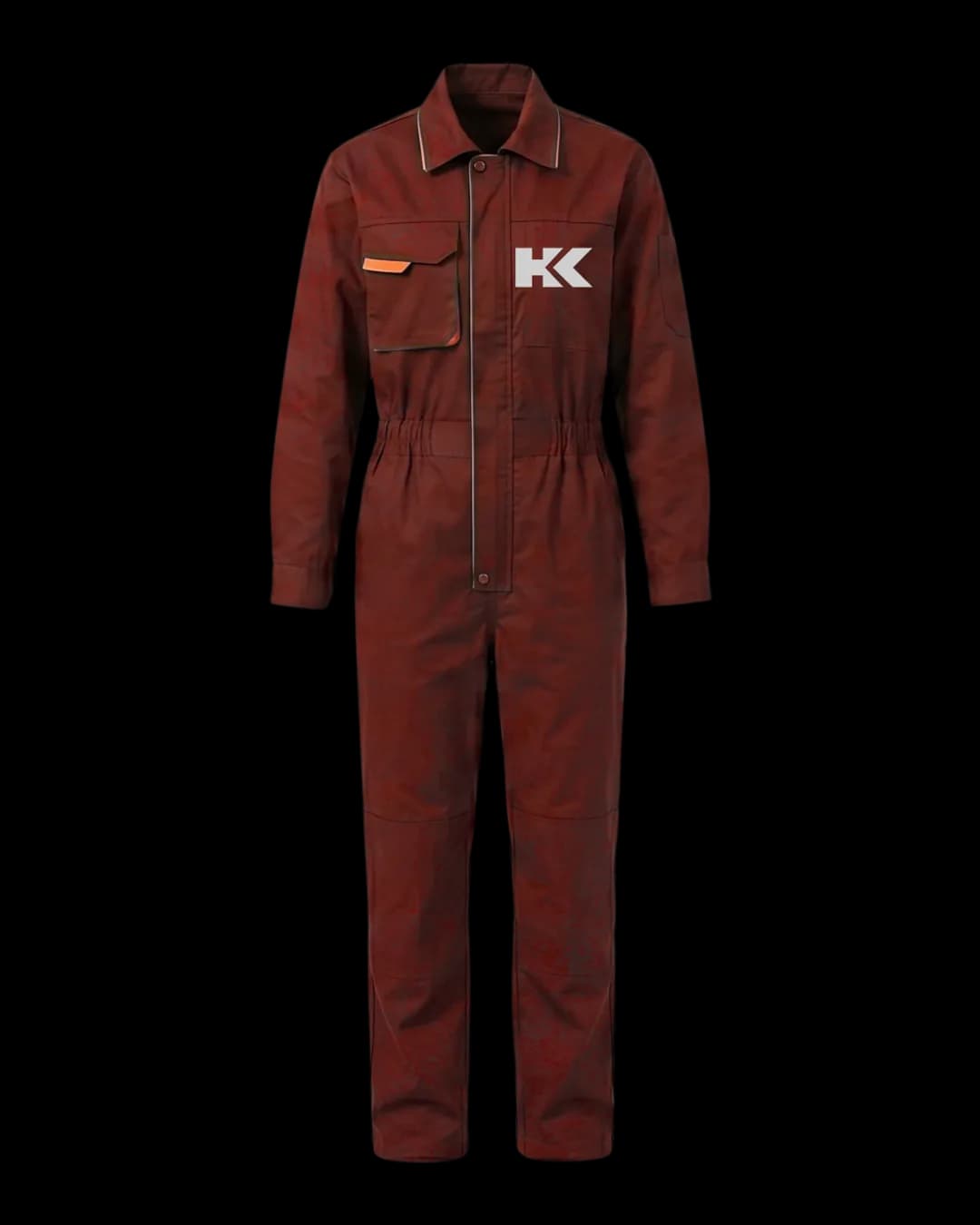 Work Coverall in Maroon