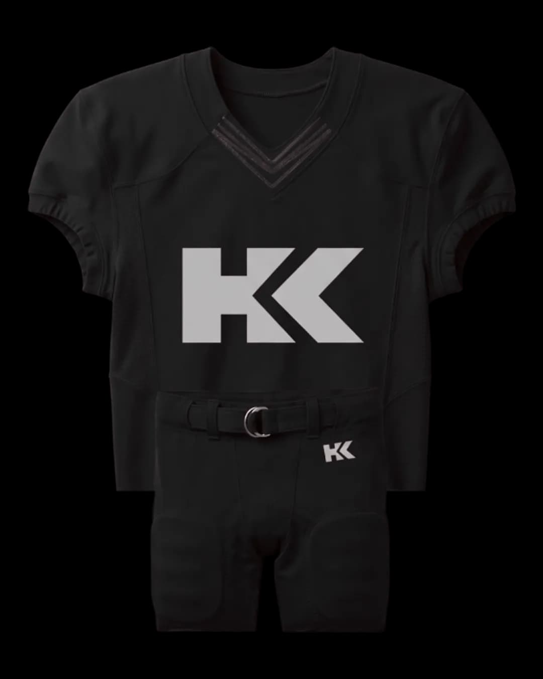 Classic American Football Uniform in Black