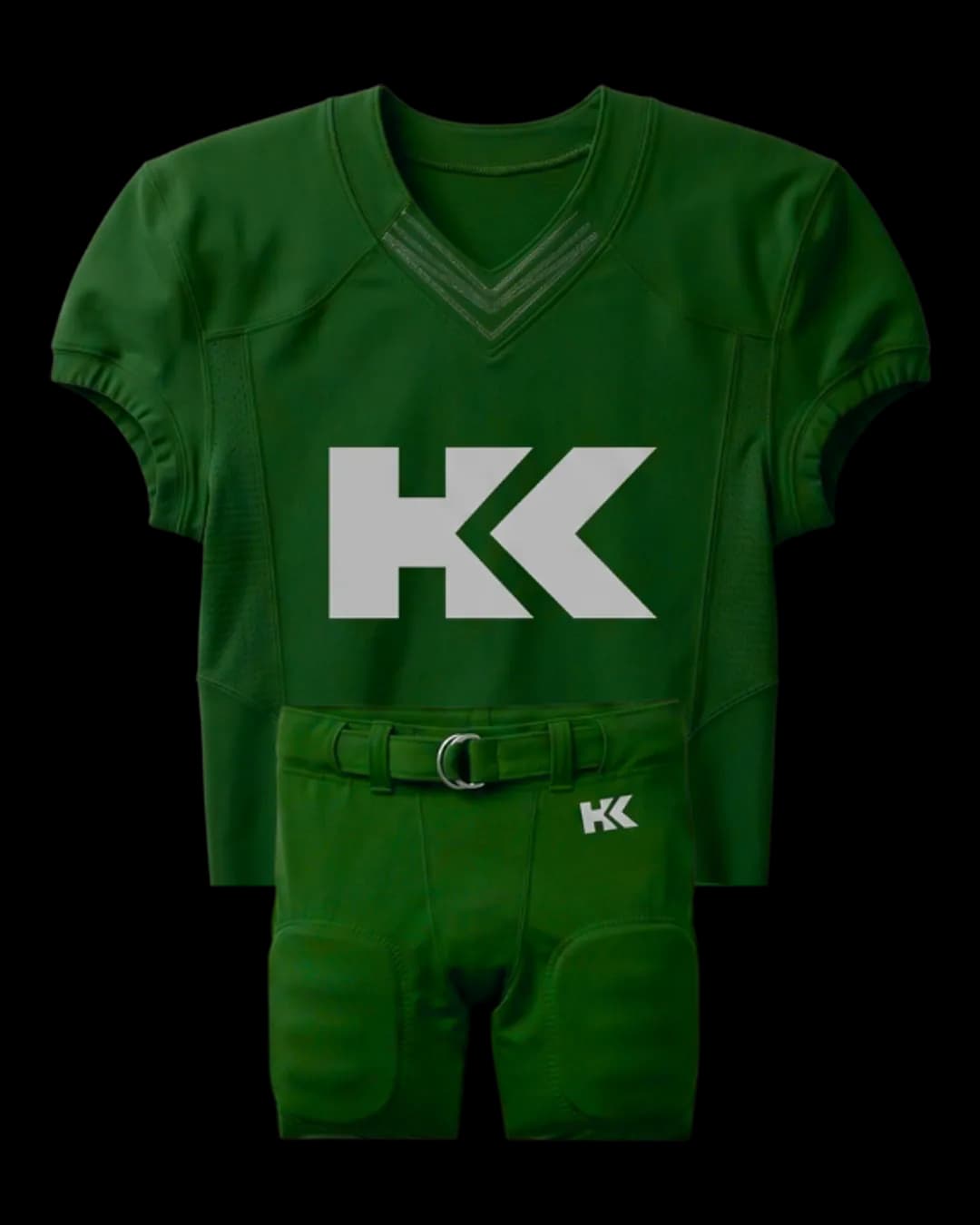 Classic American Football Uniform in Bottle Green