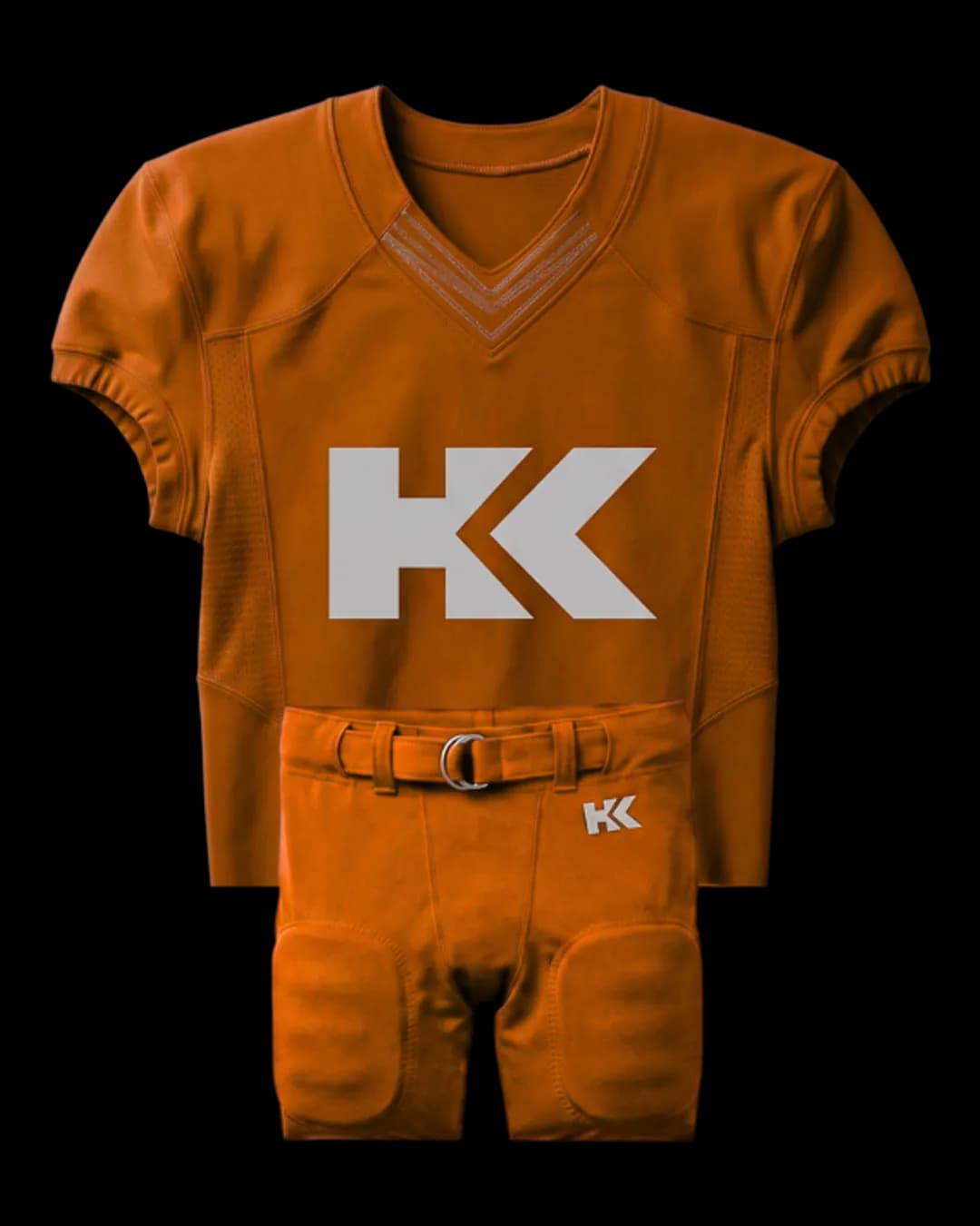 Classic American Football Uniform in Orange