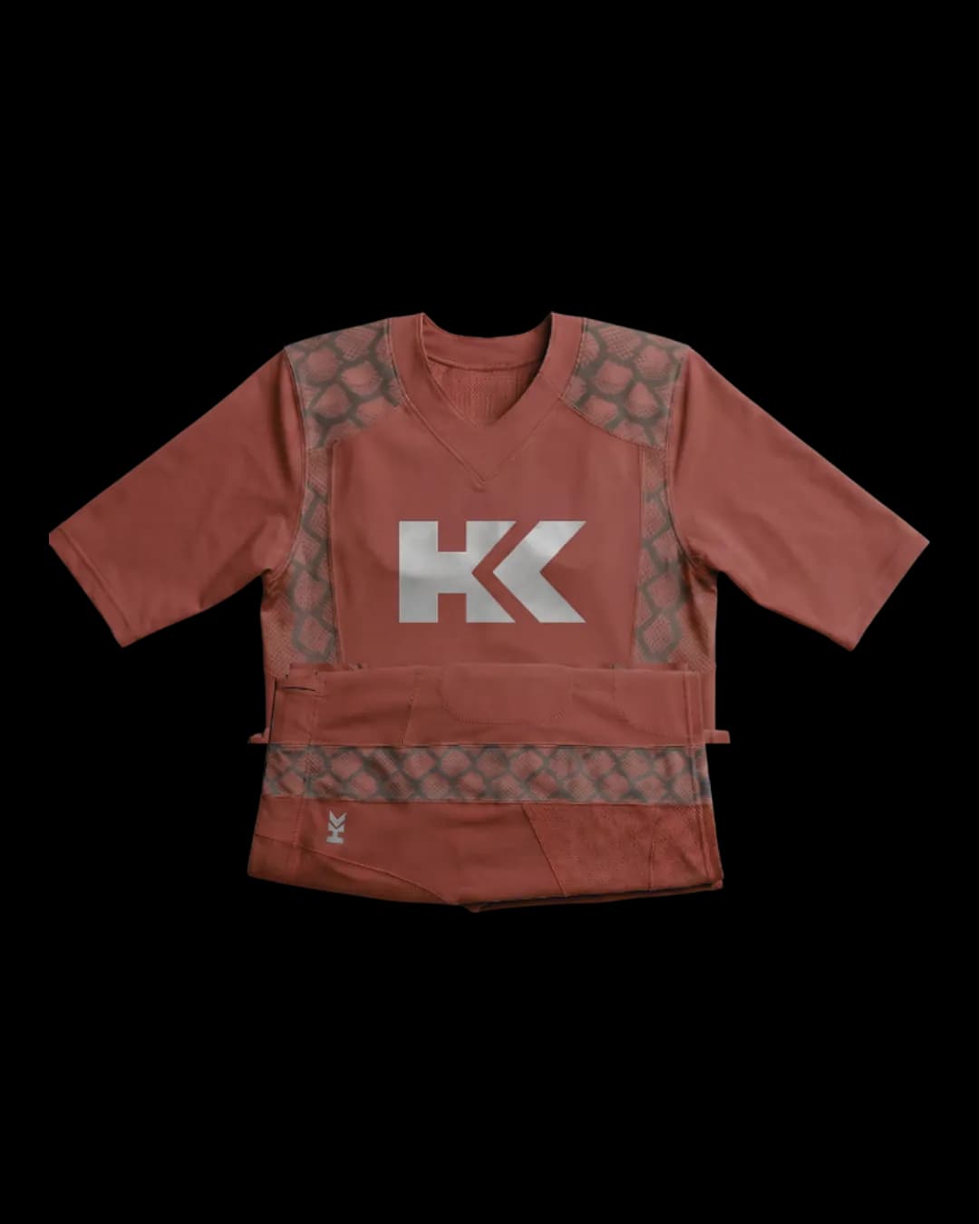 Hex Panel American Football Uniform in Red