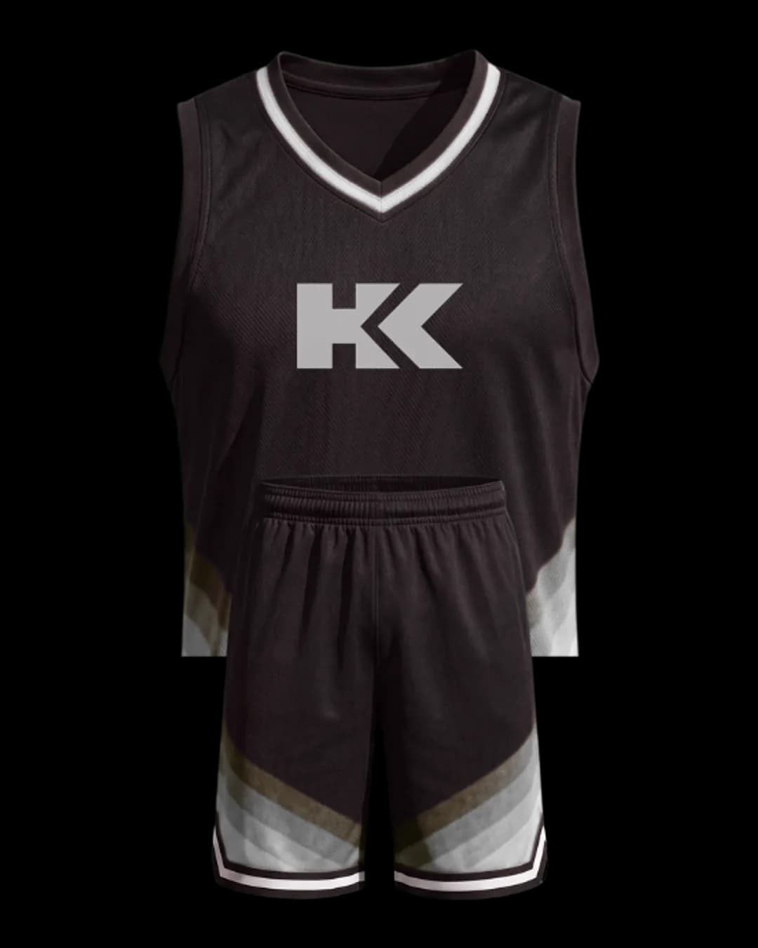 Fade Hem Basketball Uniform in Burgundy