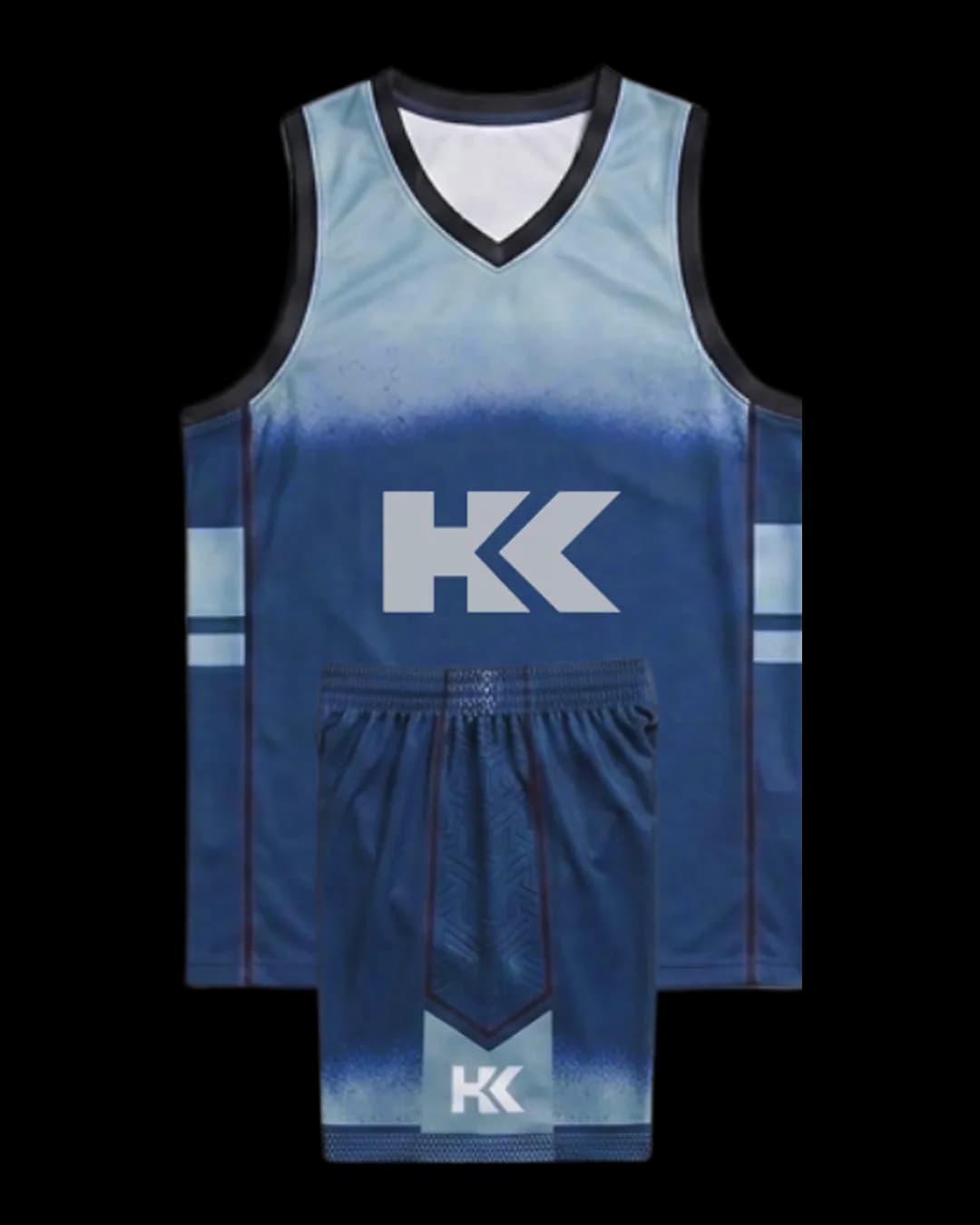 Dip-Dye Basketball Uniform in Royal Blue