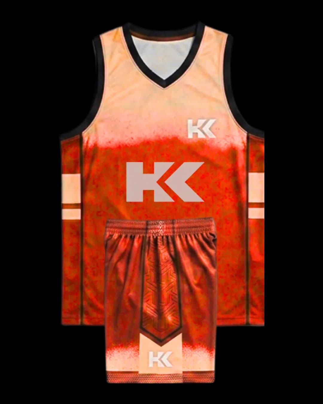 Dip-Dye Basketball Uniform in Red