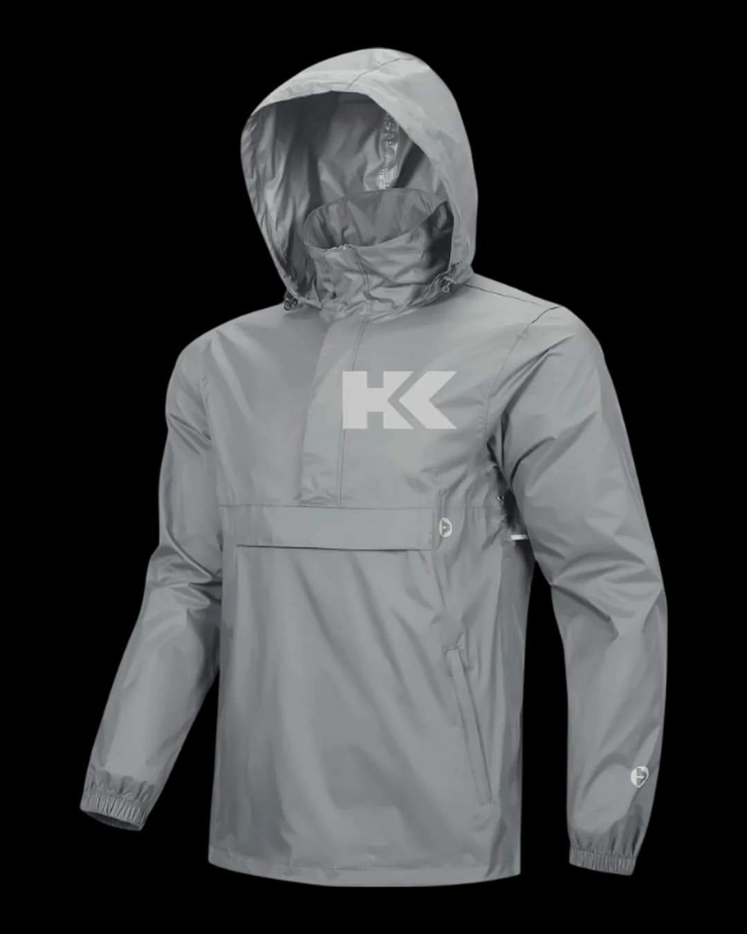 Pullover Rain Jacket in Grey