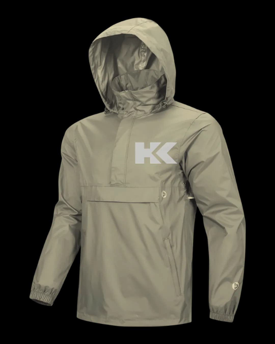 Pullover Rain Jacket in Light Khaki