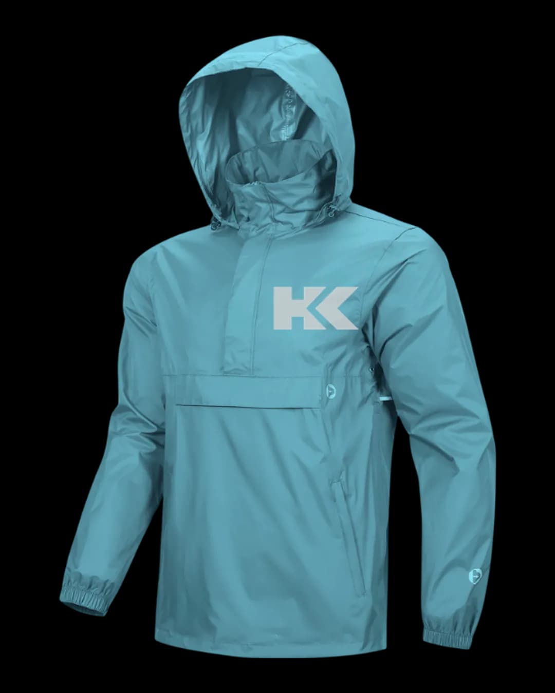 Pullover Rain Jacket in Turquoise
