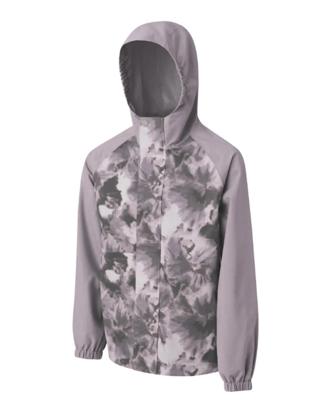 Printed Rain Jacket in Grey