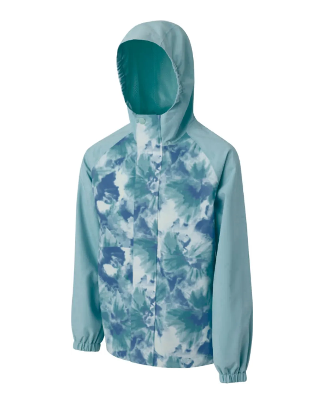 Printed Rain Jacket in Teal