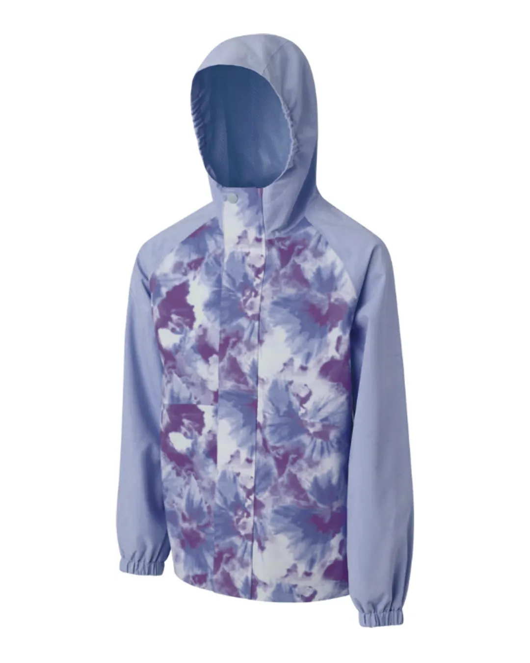 Printed Rain Jacket in Periwinkle