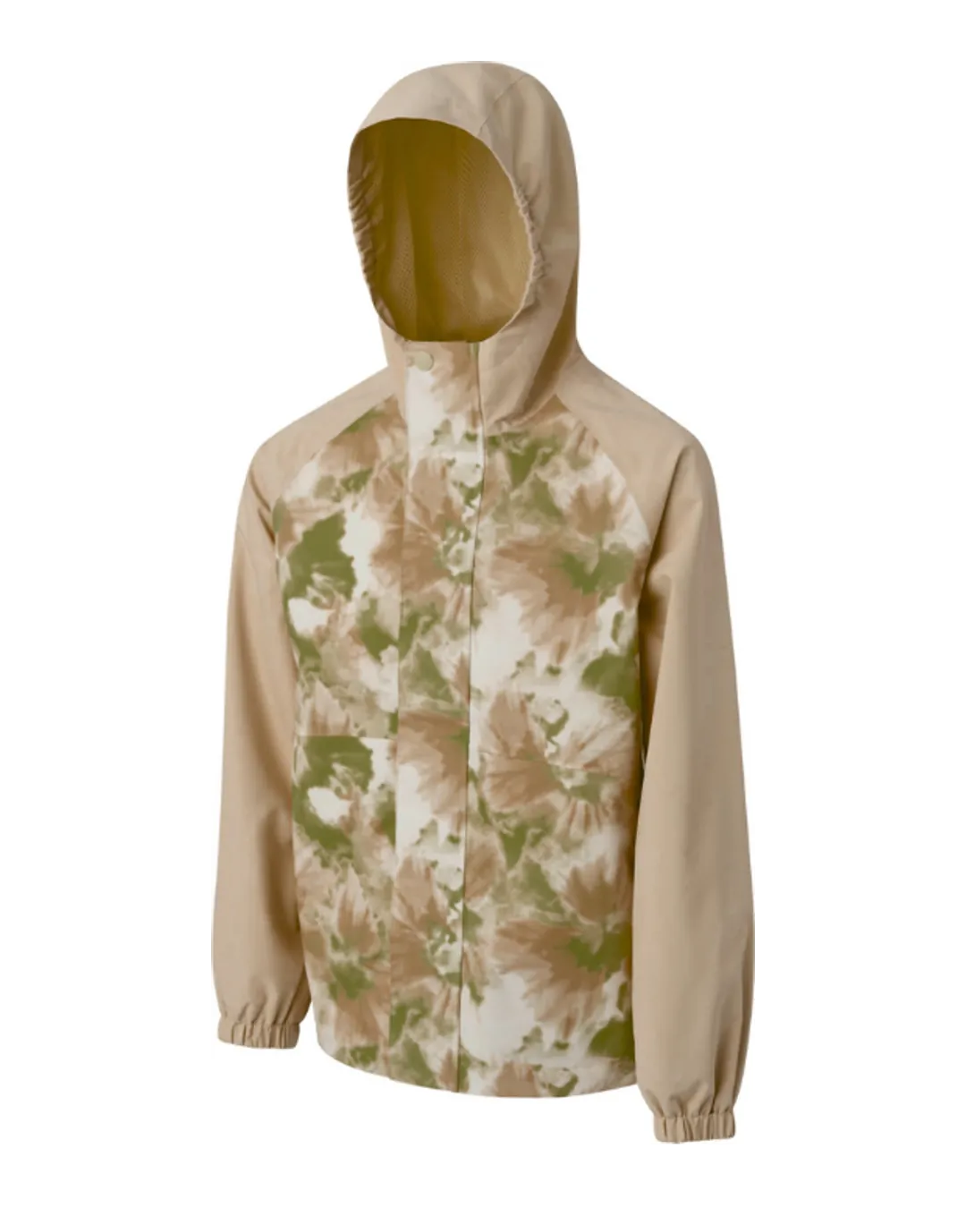Printed Rain Jacket in Beige