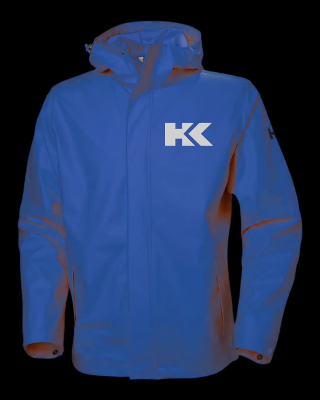 Hooded Rain Jacket in Royal Blue