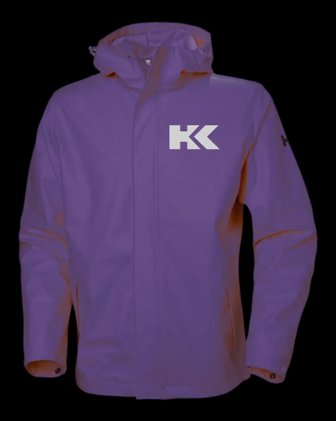 Hooded Rain Jacket in Purple
