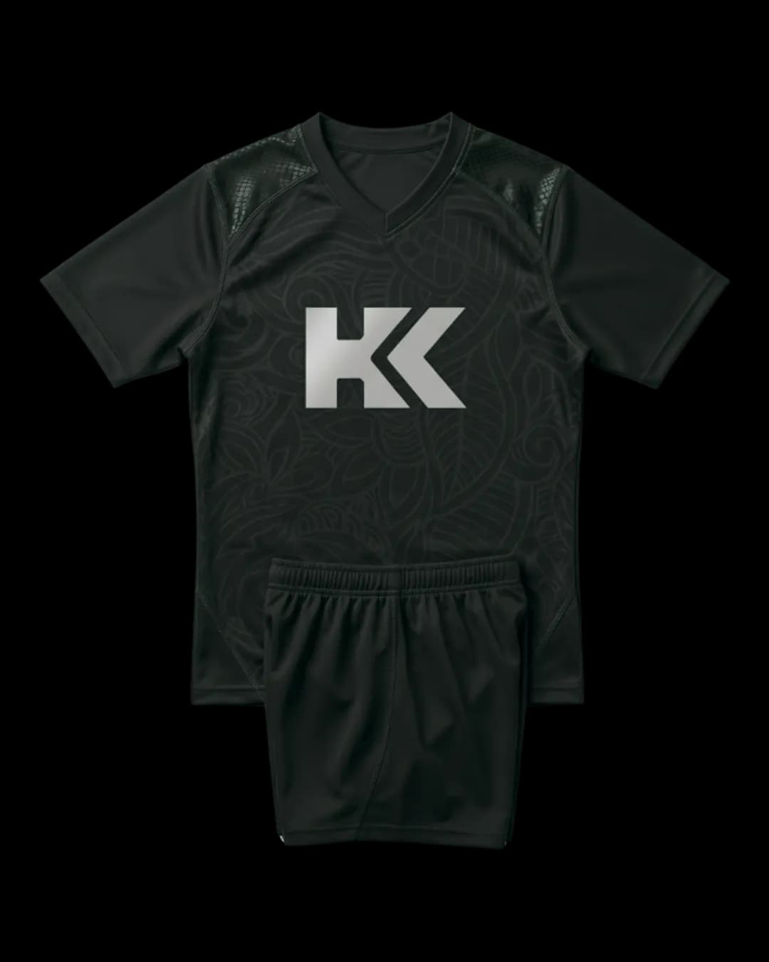 Textured Rugby Uniform in Black