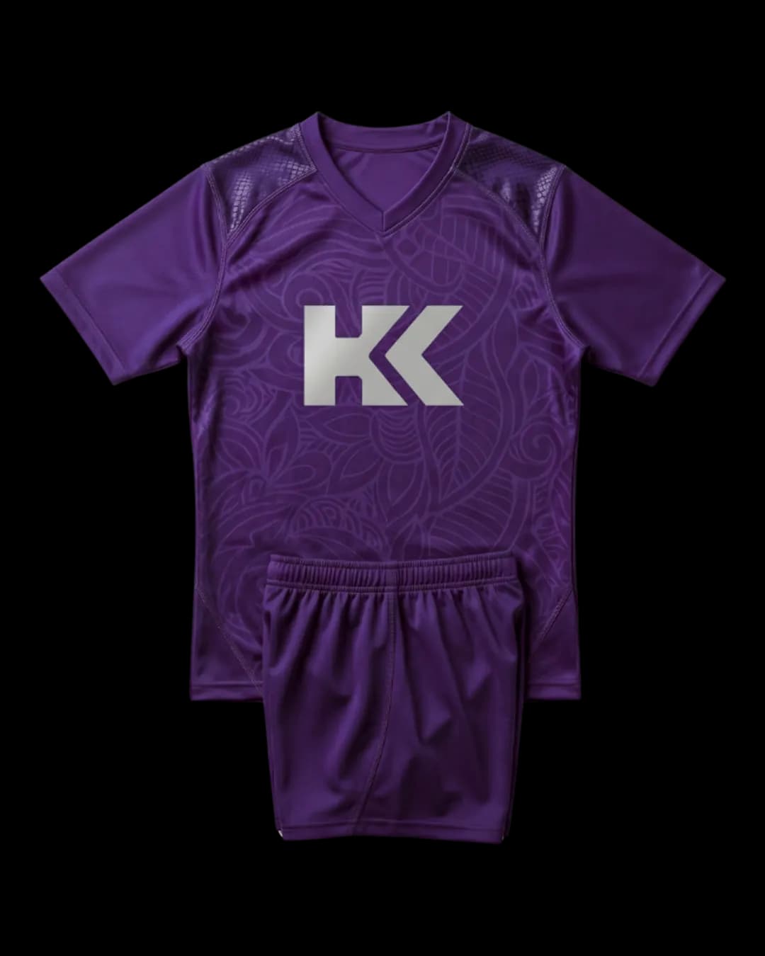 Textured Rugby Uniform in Purple