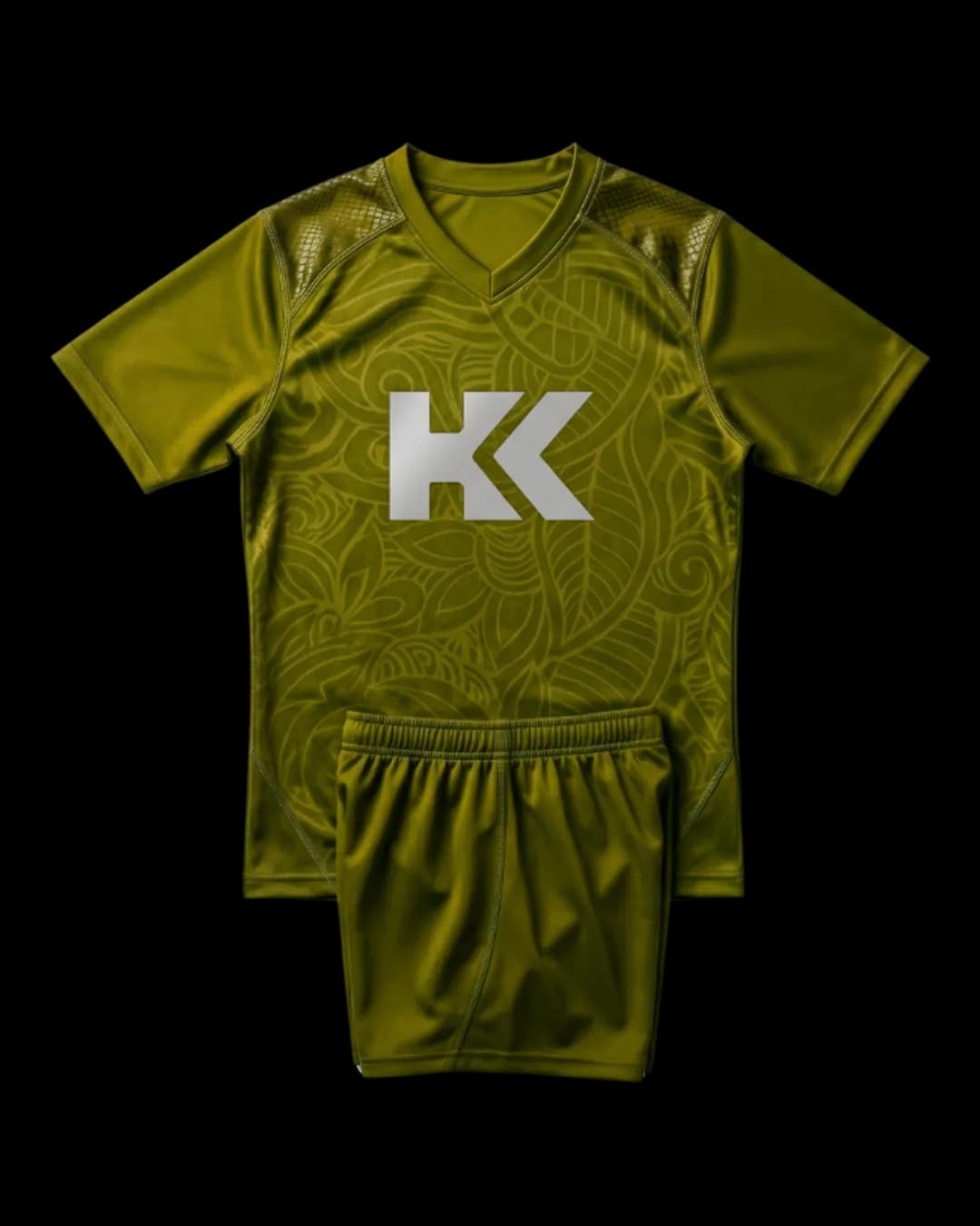 Textured Rugby Uniform in Gold
