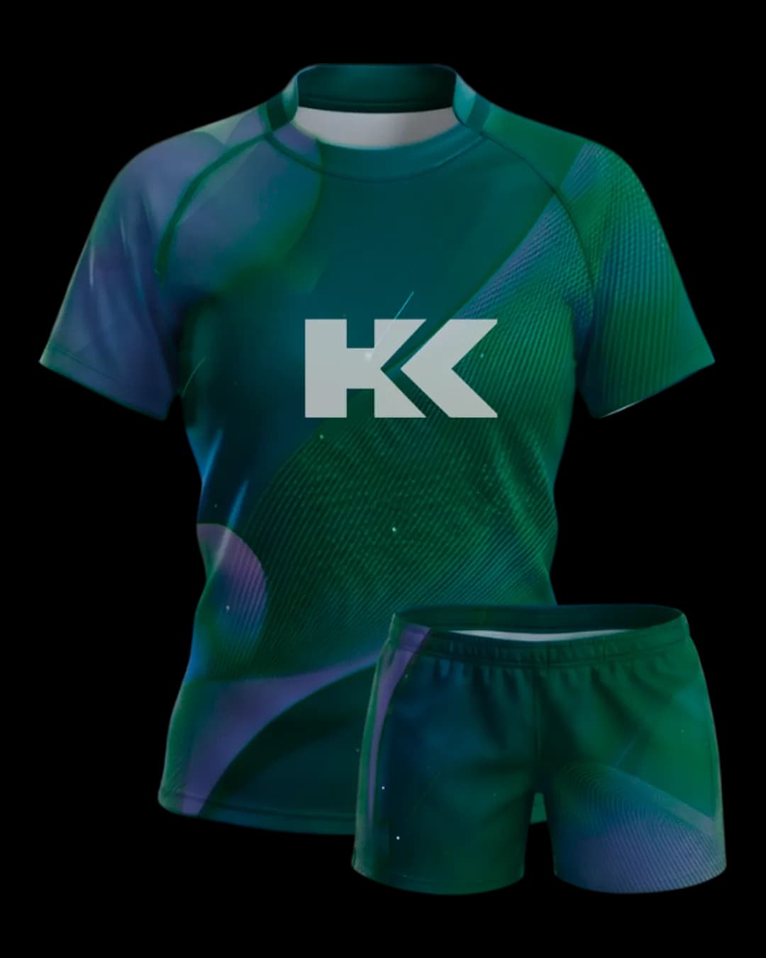 Gradient Rugby Uniform in Teal