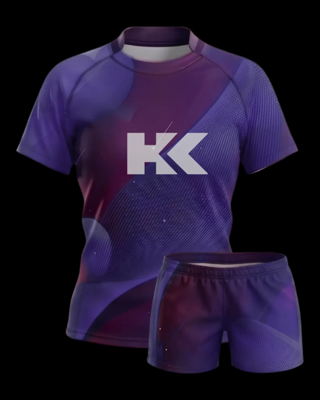 Gradient Rugby Uniform in Purple