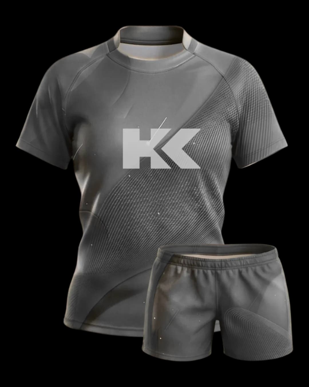 Gradient Rugby Uniform in Charcoal