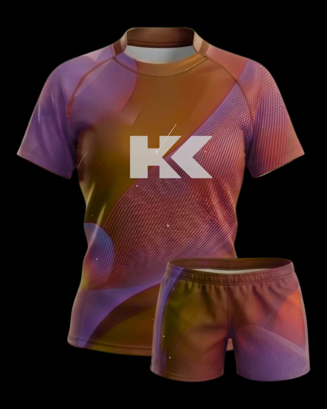 Gradient Rugby Uniform in Orange