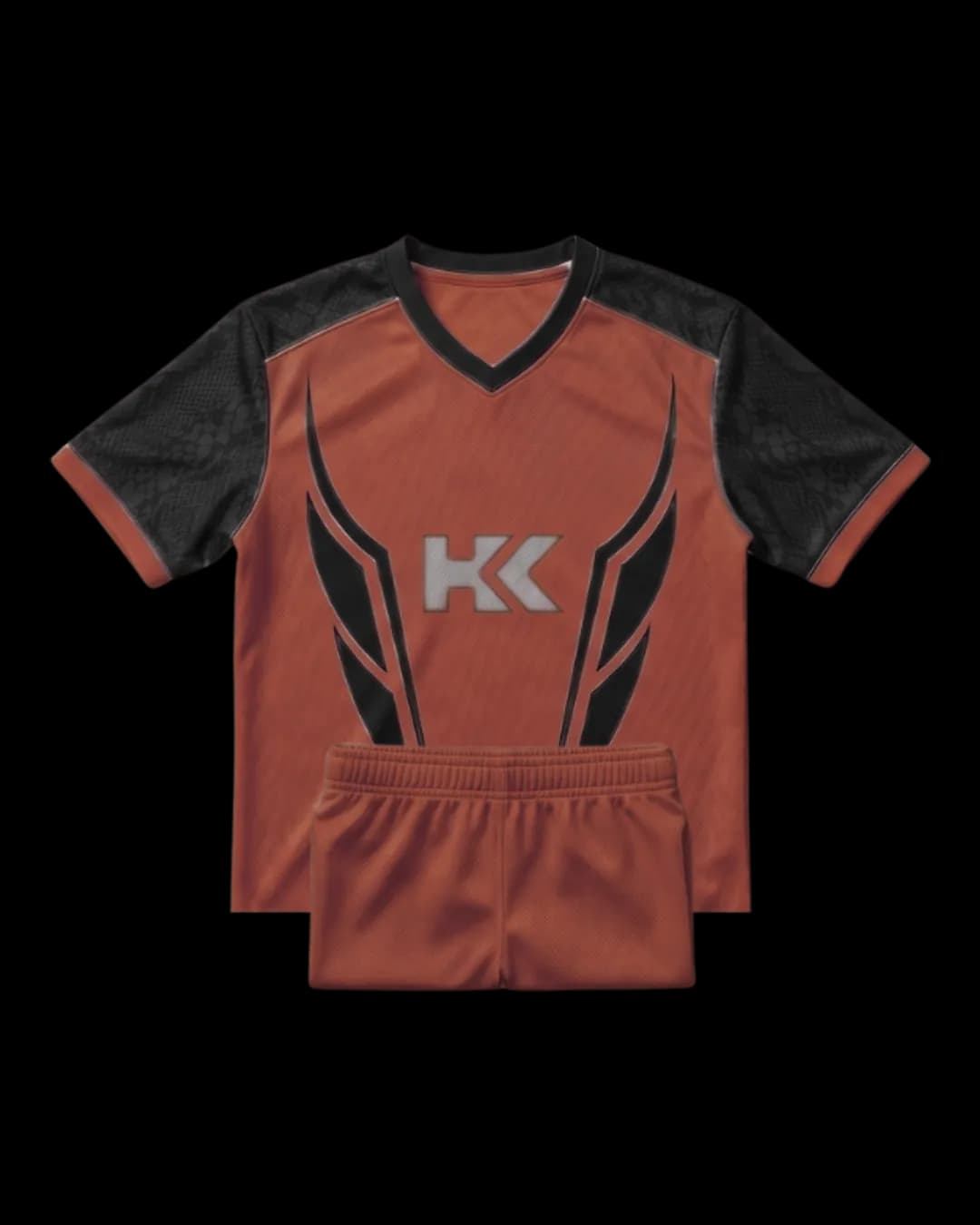 Contrast Panel Rugby Uniform in Red