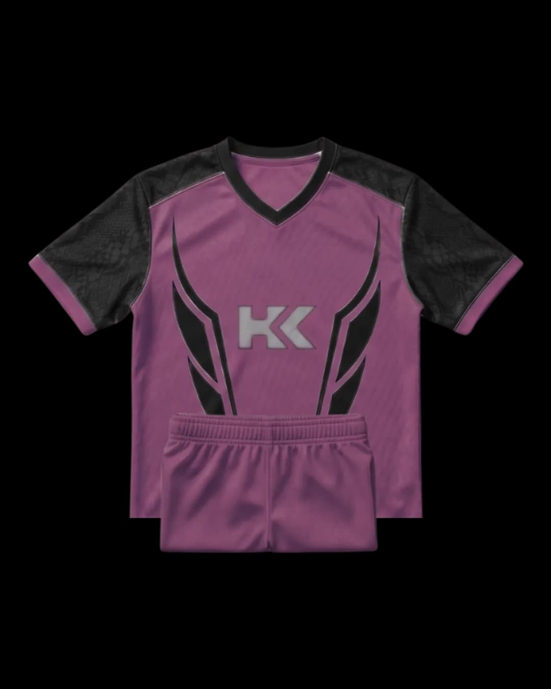 Contrast Panel Rugby Uniform in Pink