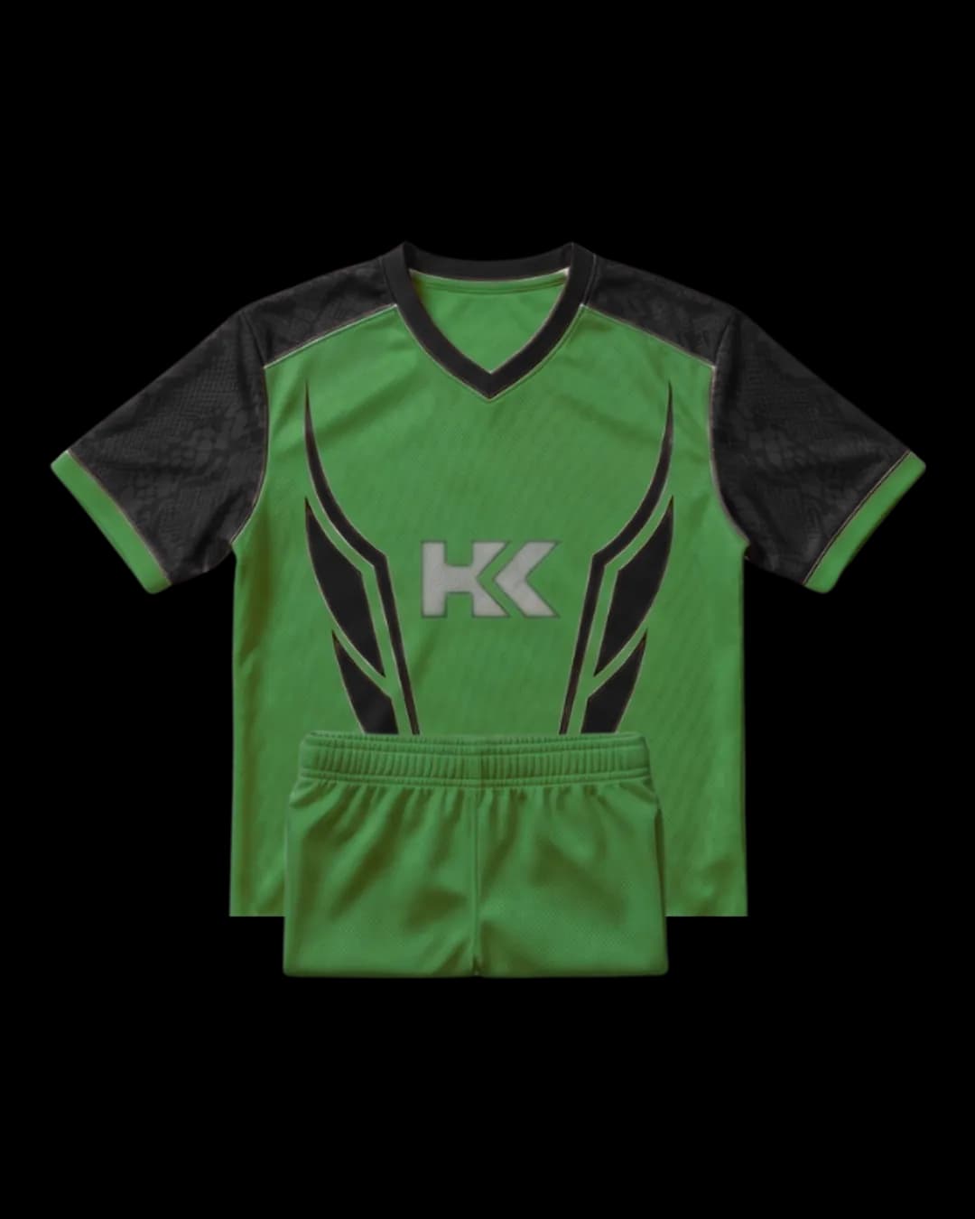 Contrast Panel Rugby Uniform in Green