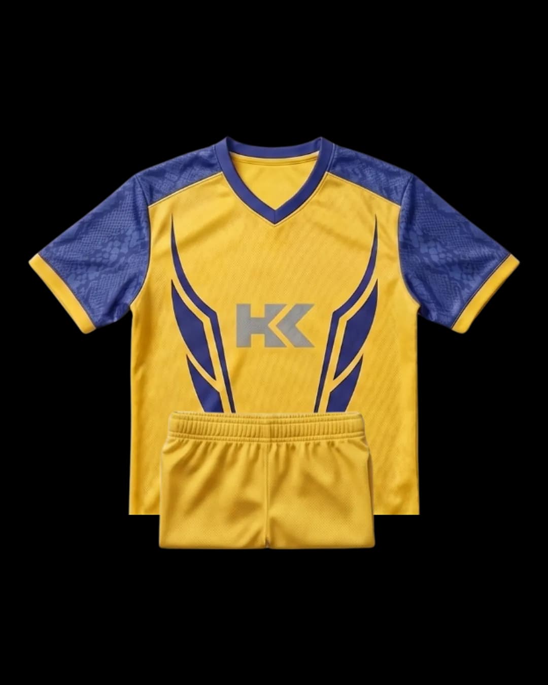 Contrast Panel Rugby Uniform in Yellow
