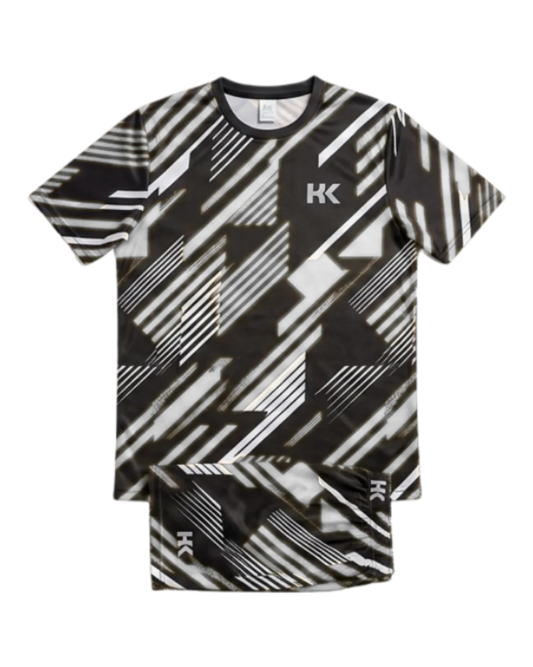 Geometric Print Soccer Kit in Brown