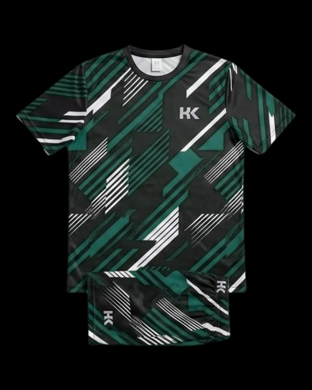Geometric Print Soccer Kit in Teal
