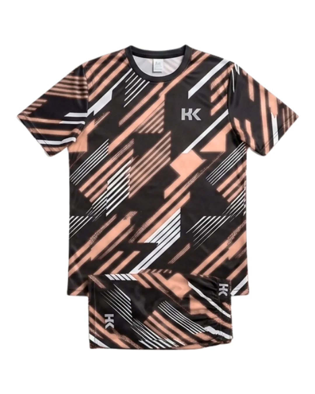 Geometric Print Soccer Kit in Red