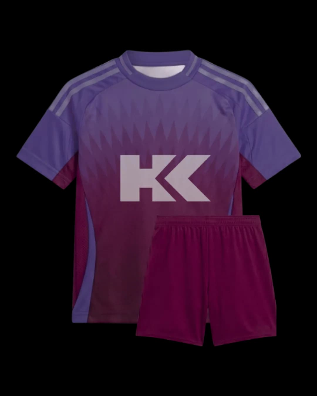 Gradient Soccer Kit in Burgundy