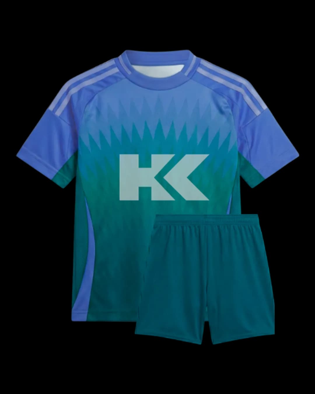 Gradient Soccer Kit in Teal
