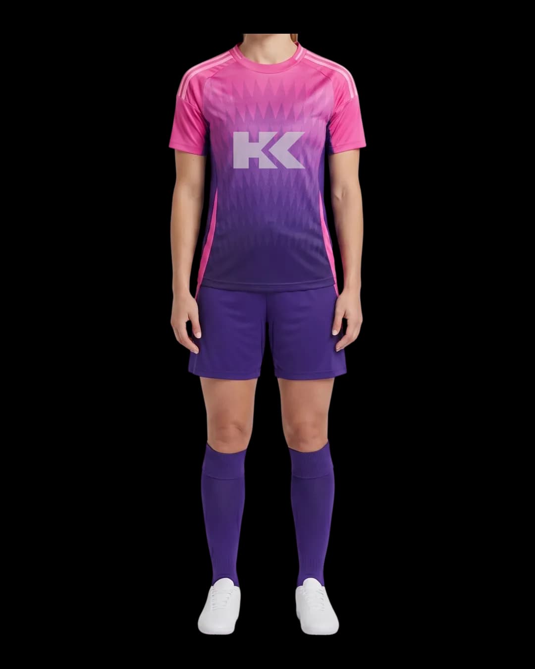 Gradient Soccer Kit worn by a model