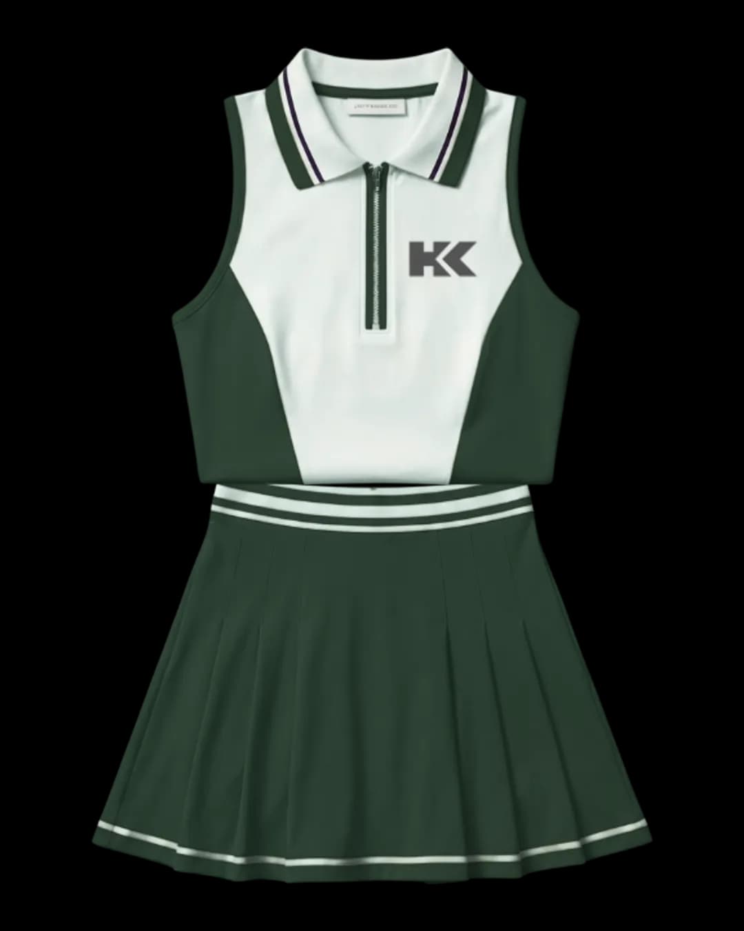 Sleeveless Tennis Dress in Sage
