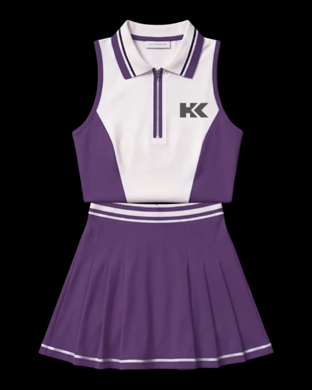 Sleeveless Tennis Dress in Purple