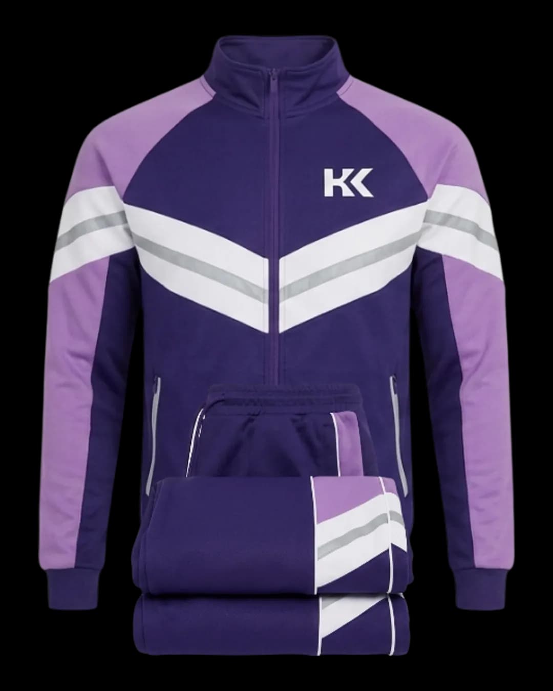 Chevron Tracksuit in Purple