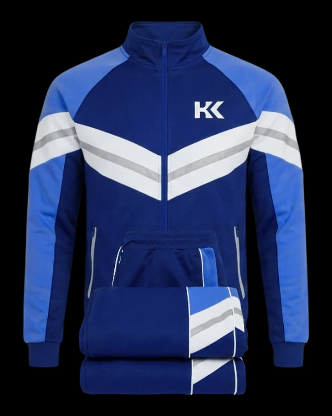 Chevron Tracksuit in Navy
