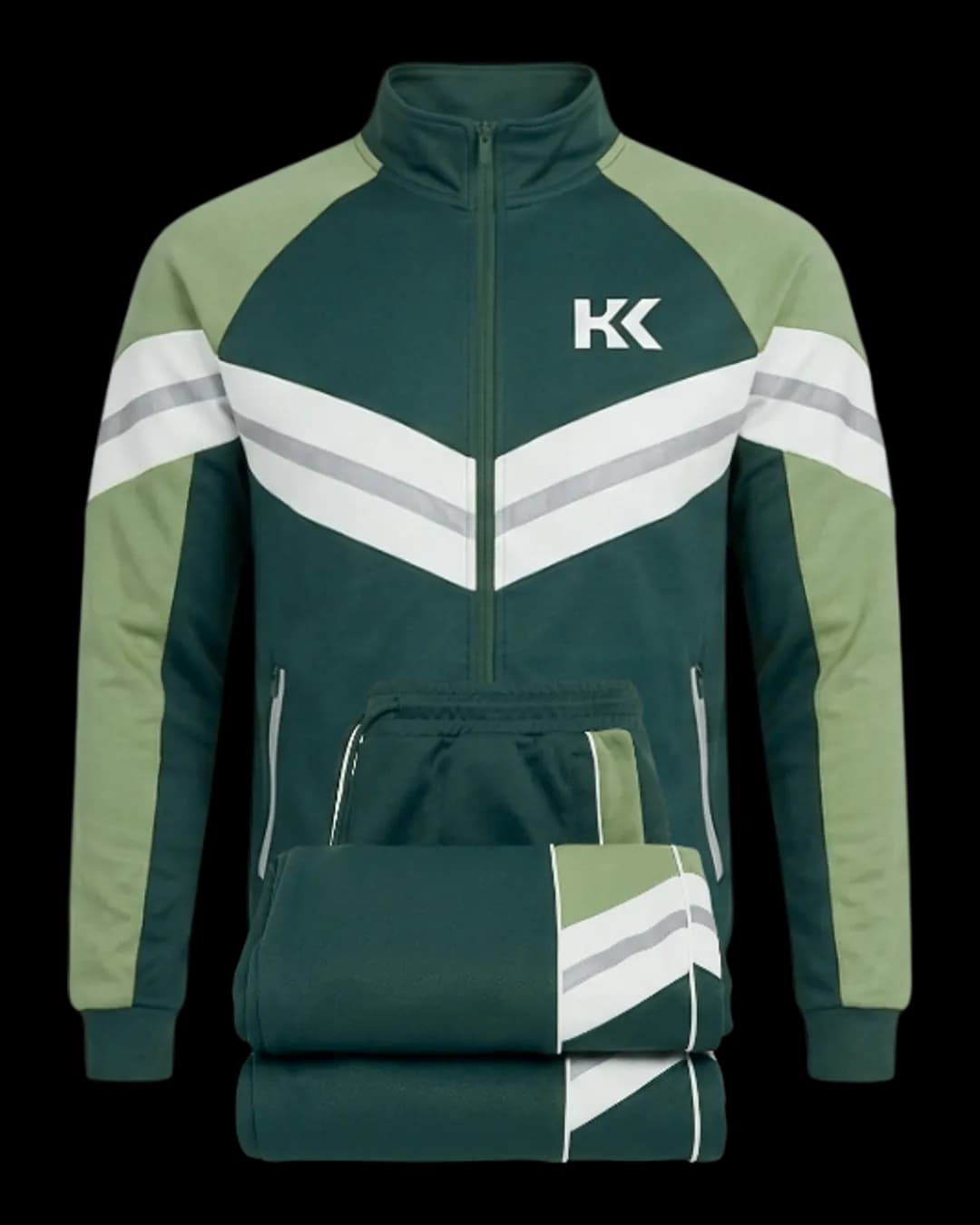Chevron Tracksuit in Teal