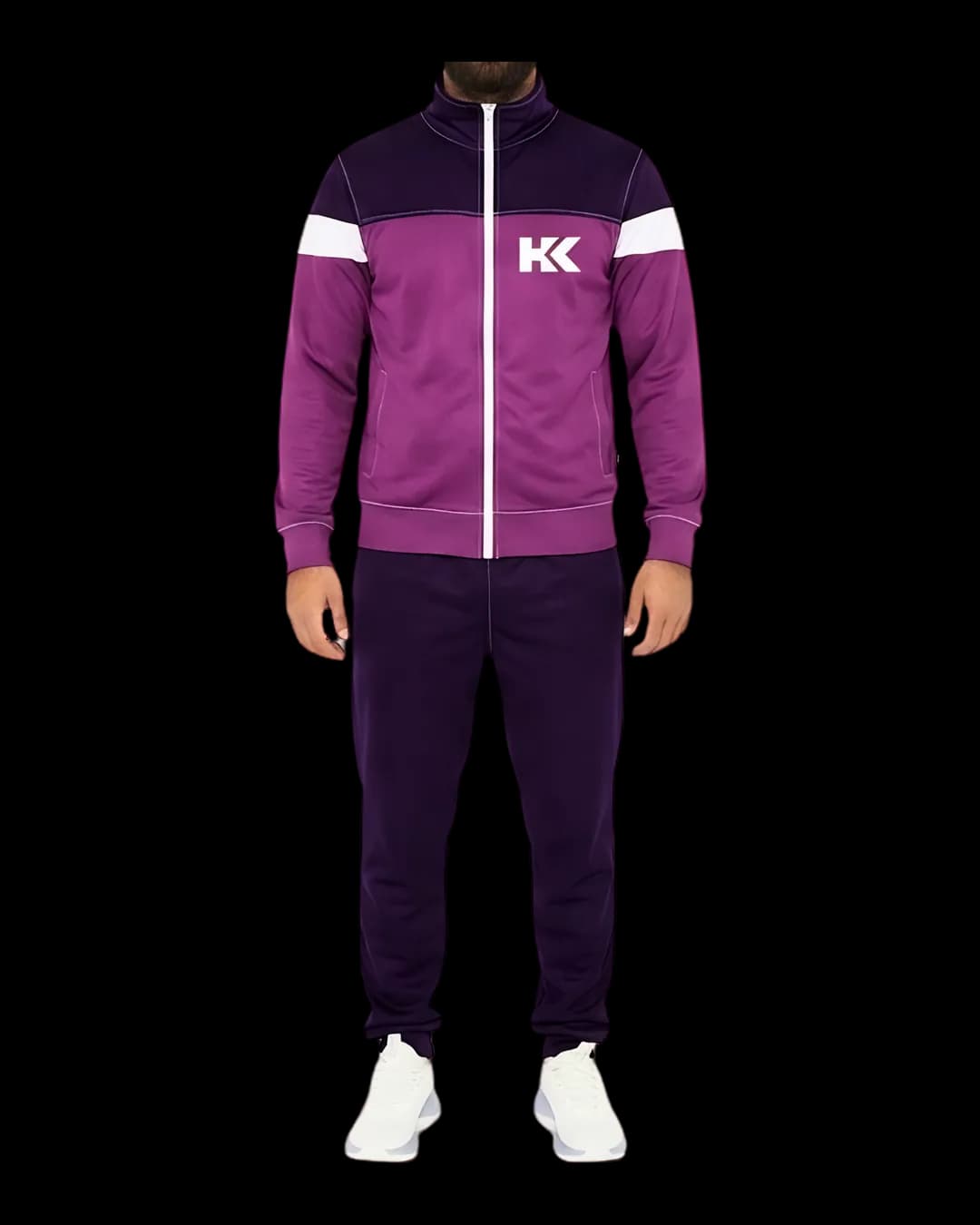 Colour Block Tracksuit worn by a model